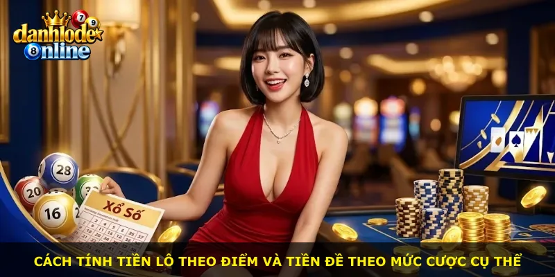 Cách tính tiền lô theo điểm và tiền đề theo mức cược cụ thể