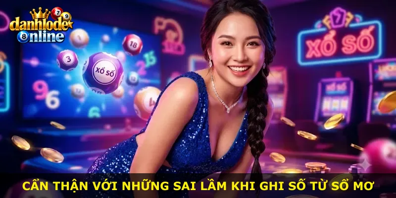 Cẩn thận với những sai lầm khi ghi số từ sổ mơ