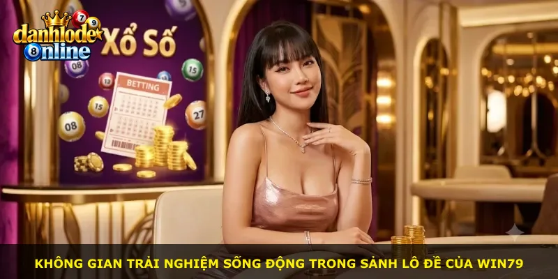 Không gian trải nghiệm sống động trong sảnh lô đề của Win79
